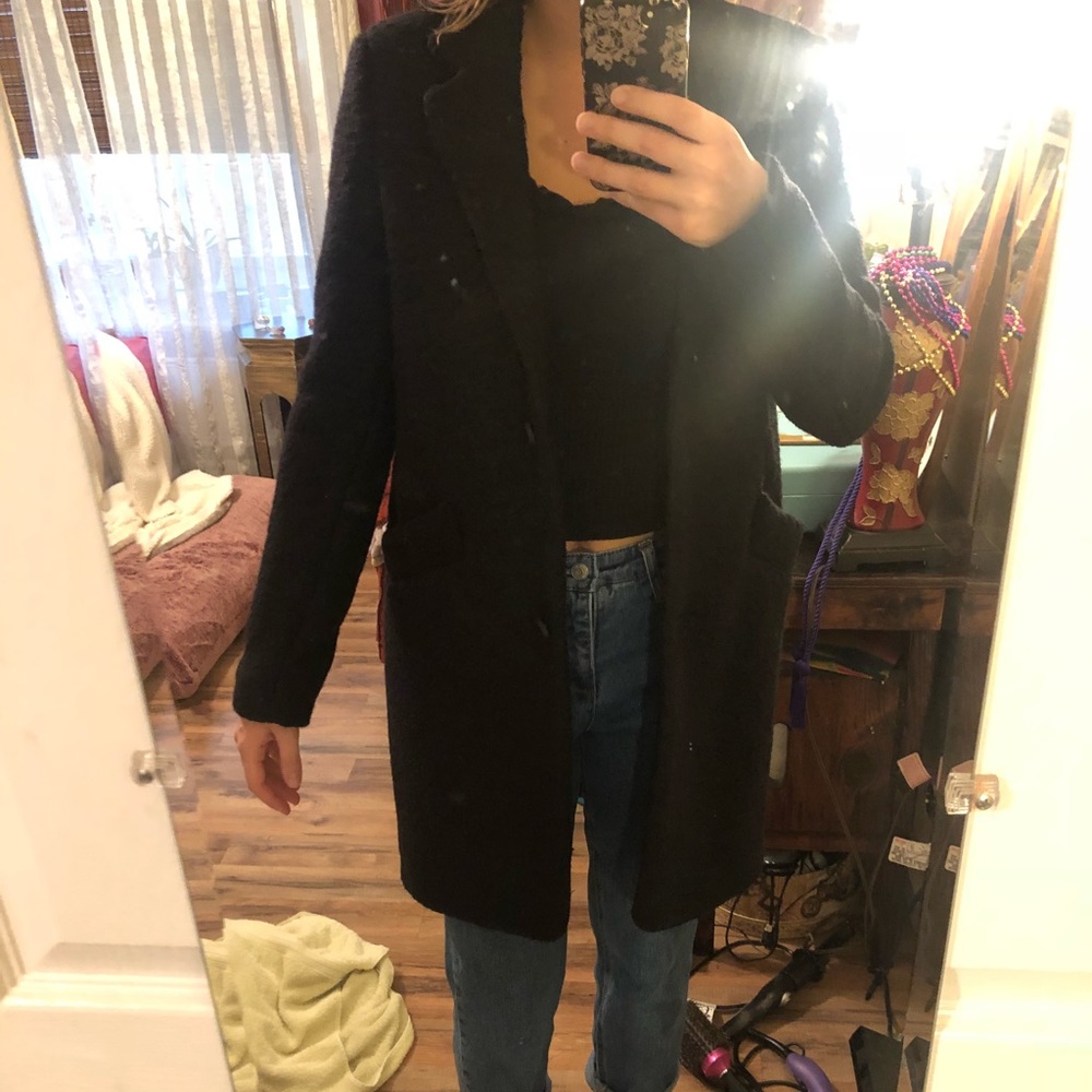 Andrew Marc Black Pea Coat